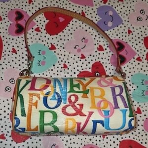 Dooney & Bourke Multicolor Alphabet Print Purse